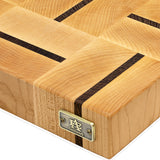 Della Cutting Board Maple & Wenge Wood End Grain at A & E Luxury Home