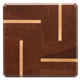 Mahogany & Maple Wood Coasters End Grain Set of 4