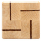 Maple & Lace Wood Coasters End Grain Set of 4 with Base