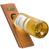 Lace Wood Edge Grain Self-Balancing Wine Bottle Holder & Opener