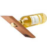 Lace Wood Edge Grain Self-Balancing Wine Bottle Holder & Opener