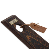 Wenge Wood Edge Grain Self-Balancing Wine Bottle Holder & Opener