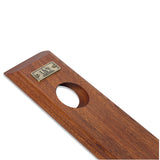 Mahogany Wood Edge Grain Self-Balancing Wine Bottle Holder & Opener at A & E Luxury Home