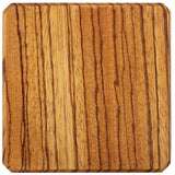 Tiger Wood Coasters Edge Grain Set of 4 at A & E Luxury Home