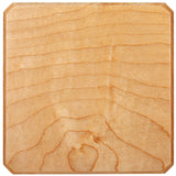 Maple Wood Coasters Edge Grain Set of 4 with Base