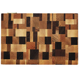 Mosaic Cutting Board Mix of 7 Woods End Grain at A & E Luxury Home