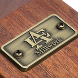 Mahogany Wood Edge Grain Self-Balancing Wine Bottle Holder & Opener at A & E Luxury Home