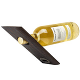 Wenge Wood Edge Grain Self-Balancing Wine Bottle Holder & Opener