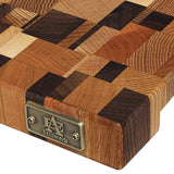 Mosaic Cutting Board Mix of 7 Woods End Grain at A & E Luxury Home