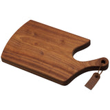 Valentina Cutting Board Mahogany Wood Edge Grain Handmade Handled